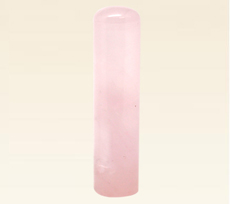 天然紅水晶/Rose quartz/ローズクォーツ 銀行印15.0mm